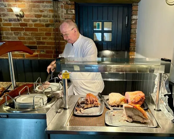 The carvery deck at The White Lion